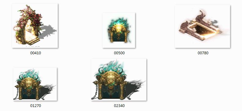 地图传送门自定义动态NPC超清素材