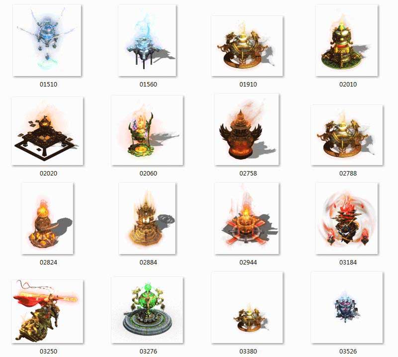 合成炉自定义动态NPC超清素材