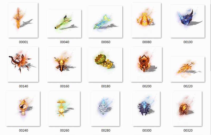 特殊装备自定义动态NPC超清素材