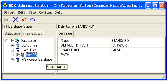 选择Object栏里面的NEW（新建数据库）