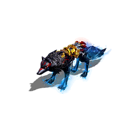 传奇黑太狼坐骑素材