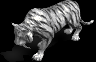 野生白虎传奇复古坐骑素材