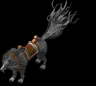 黑色九尾狐复古传奇坐骑素材