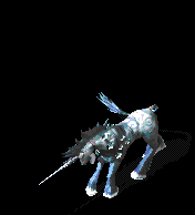 蓝色独角兽坐骑复古传奇素材