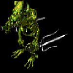 绿色骷髅精灵-传奇私服怪物素材