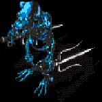 蓝色骷髅精灵-传奇私服怪物素材