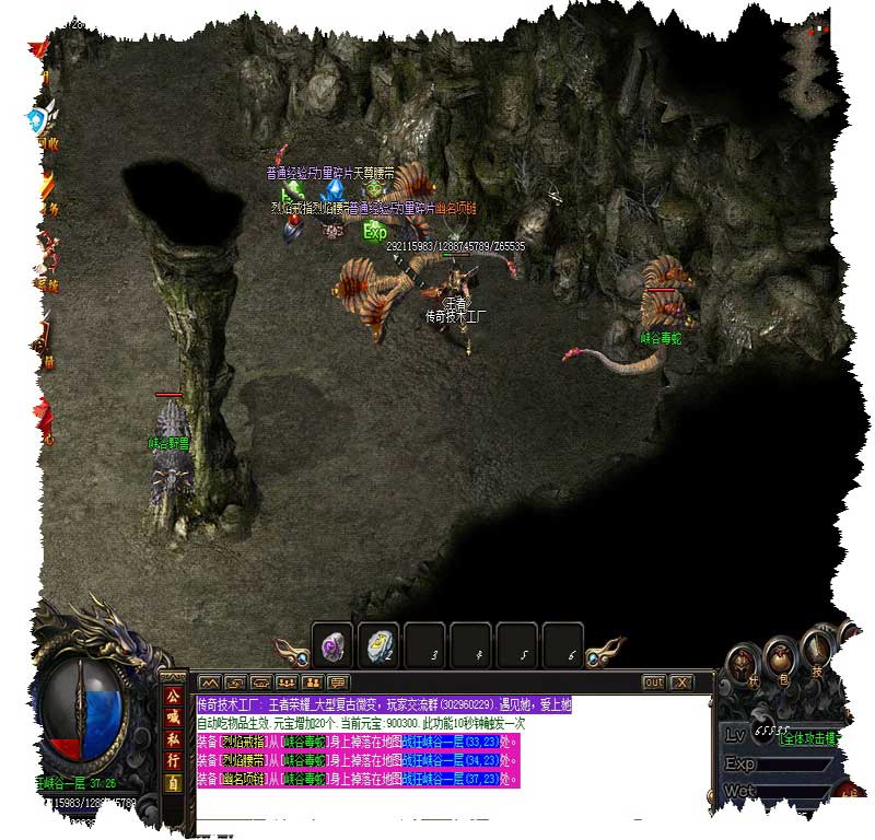 荣耀传奇地图怪物展示